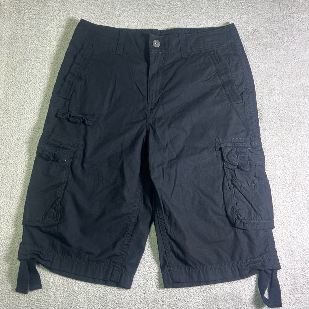 Vintage Helix Shorts Men’s 32 Black Cargo Ripstop Cargo Utility Pockets Y2K